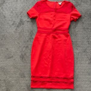 Macy’s Red lace dress